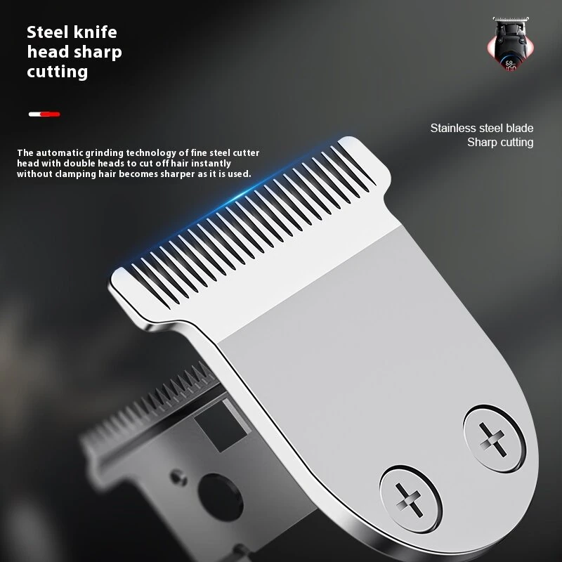 (image for) MARSKE MS-5601 Hair Clipper for Men With Fade Design LED Display Cordless USB Rechargeable Stainless Steel Blades 1800mAh Battery
